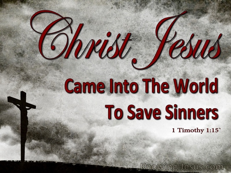 Jesus saves the Sinner