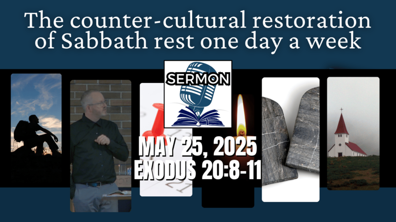 The counter-cultural restoration of Sabbath rest one day a week