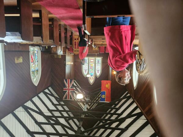 Cleaning at St. Andrew's Church