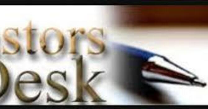 From Pastors Desk image