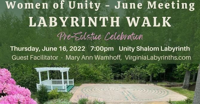 Labyrinth Walk June 16th 7pm Women of Unity image