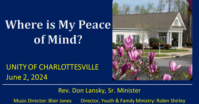 Where is My Peace of Mind?