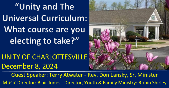 Unity and The Universal Curriculum: What course are you electing to take?