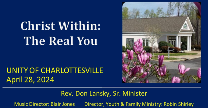 Christ Within:  The Real You