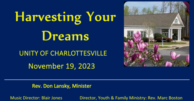 Harvesting Your Dreams