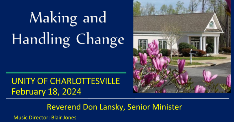 Making and Handling Change