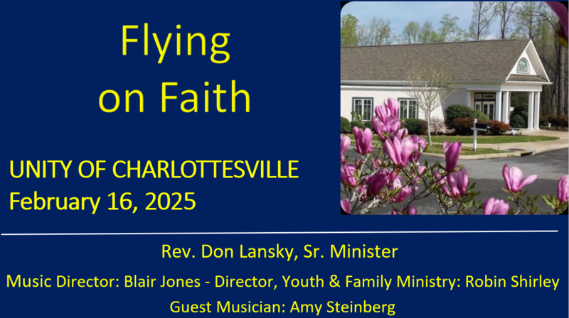 Flying on Faith