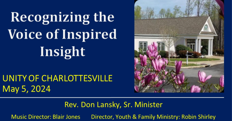 Recognizing the Voice of Inspired Insight