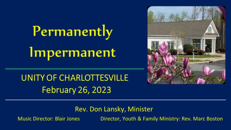 Permanently Impermanent