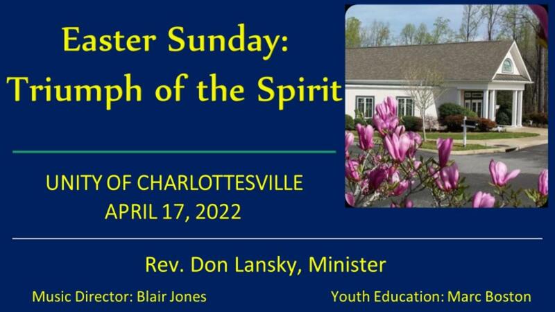Easter Sunday: Triumph of Spirit