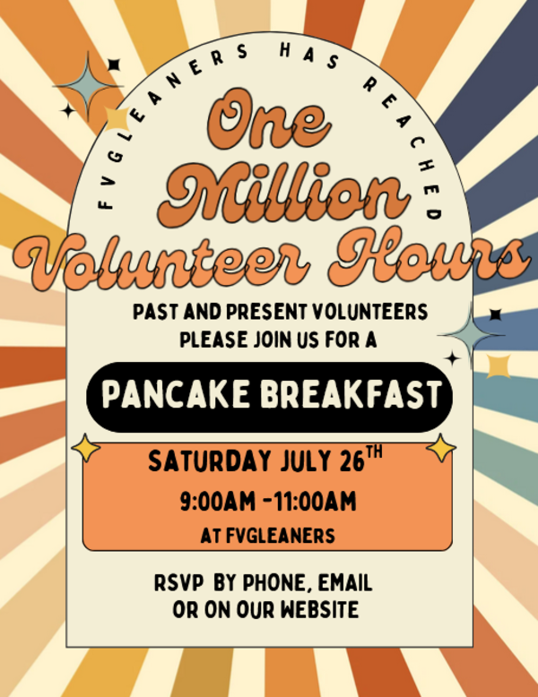 Past & Present Volunteers Pancake Breakfast