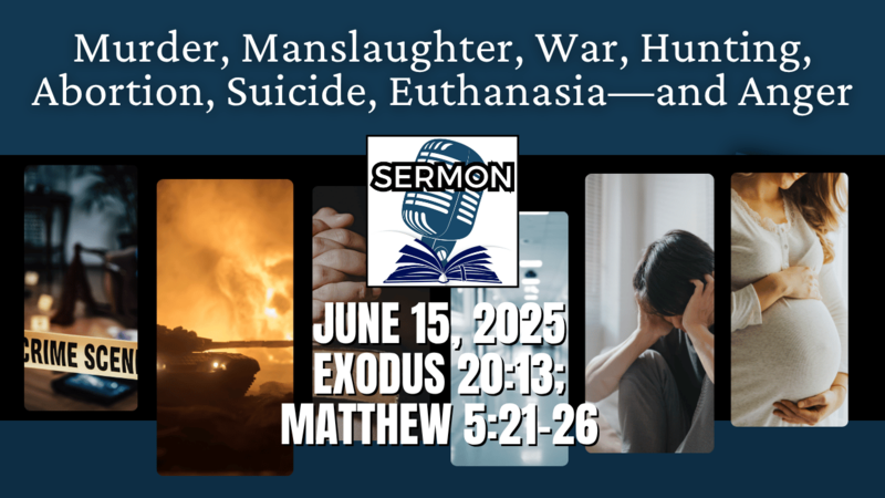 Murder, Manslaughter, War, Hunting, Abortion, Suicide, Euthanasia—and Anger