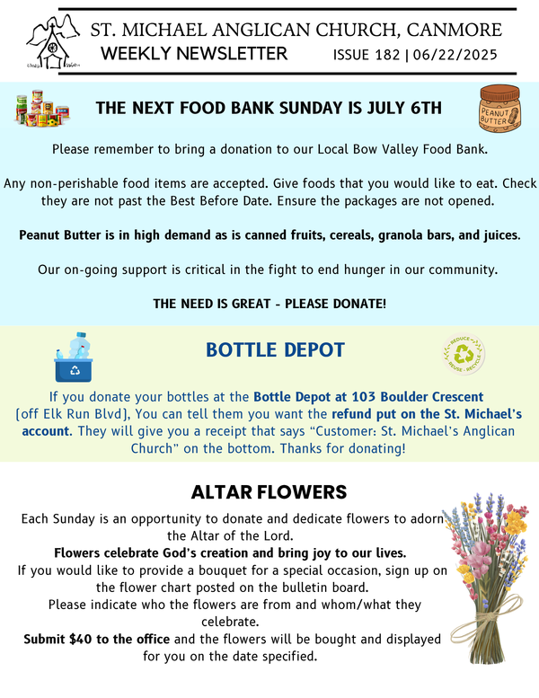 Food Bank and Bottle Drive