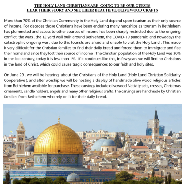 Holy Land Visitors