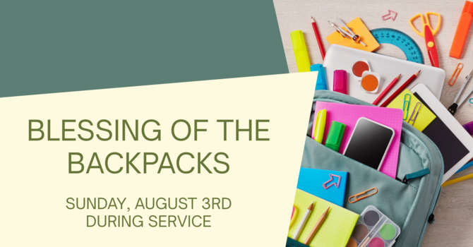 Blessing Of The Backpacks