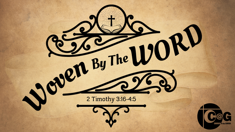 Sunday 1st June, Woven By the Word