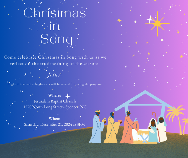Christmas In Song Celebration Program