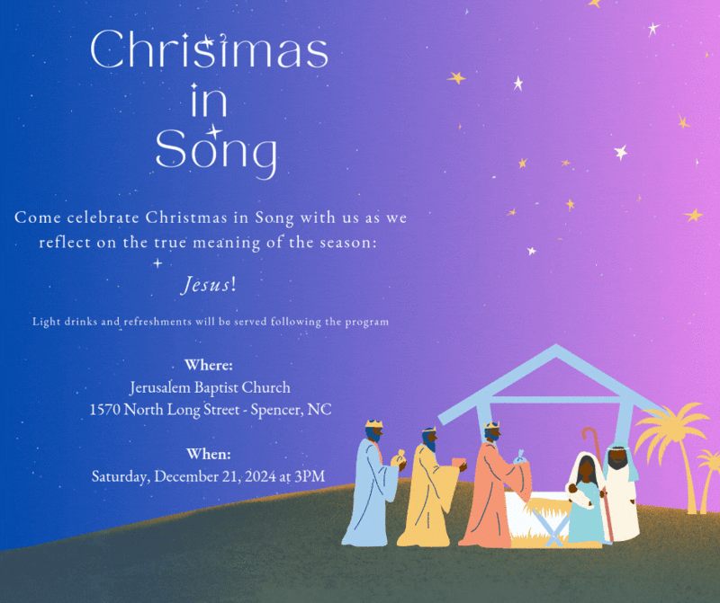 Christmas In Song Celebration Program