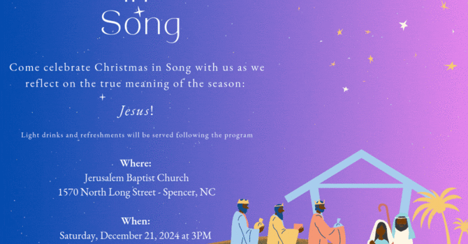 Christmas In Song Celebration Program
