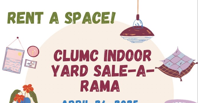 Indoor Yard Sale - April 26th! image