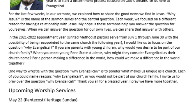 May-June 2021 Newsletter image