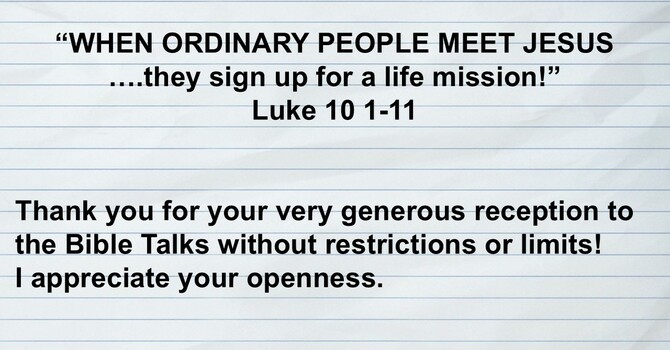 When Ordinary Disciples Meet Jesus, Part 2