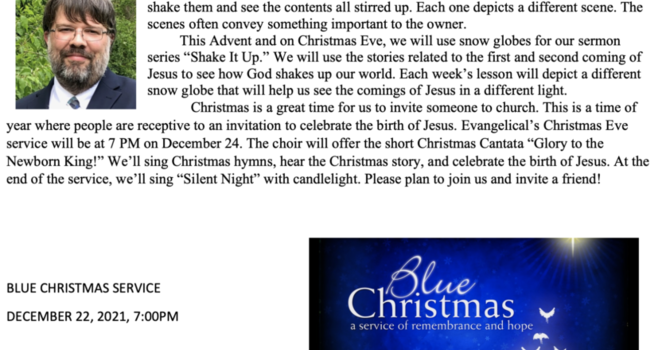 December 2021 Newsletter image