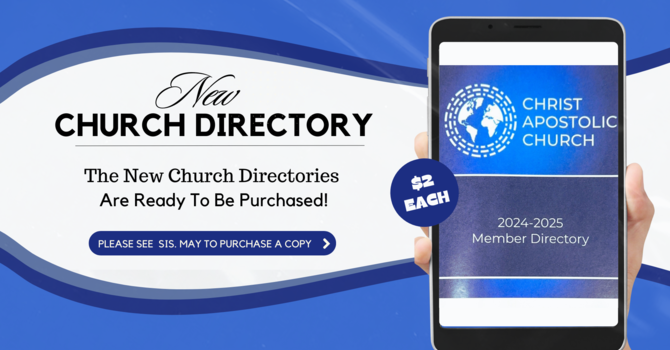 2024-2025 CHURCH DIRECTORY image