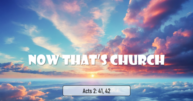 Now That's Church