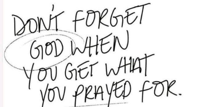 Don't forget God! image