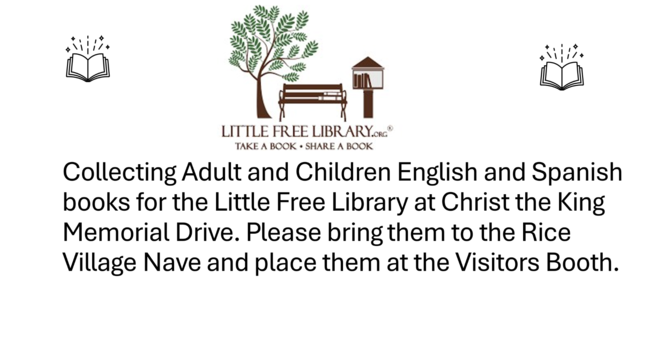 Little Free Library Dedication at CTK Memorial Campus