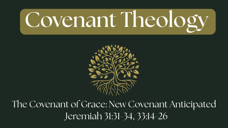 The Covenant of Grace: New Covenant Anticipated