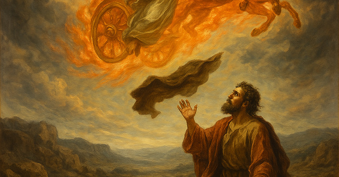 "Carried to Heaven: Elijah’s Miraculous Departure" image
