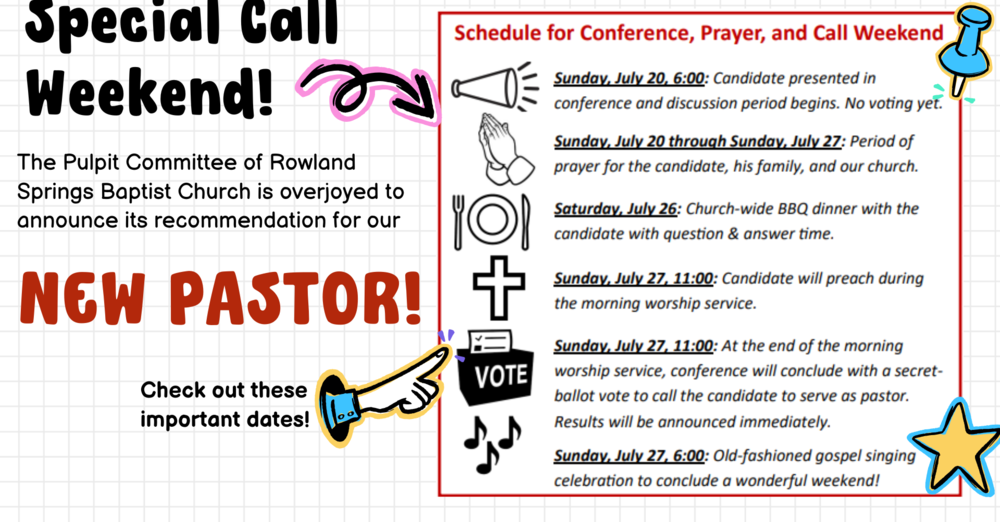 Special Call Weekend!