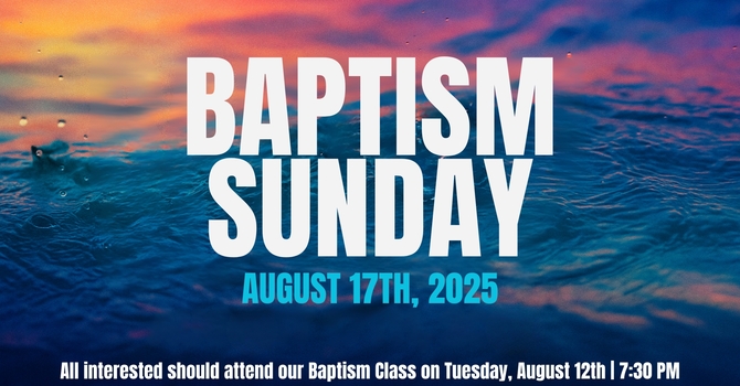 Baptism Sunday 