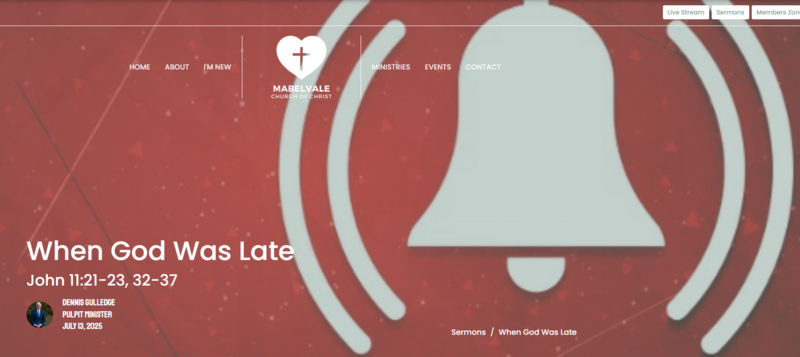 When God Was Late