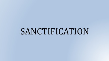 Sanctification