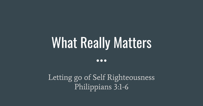 What Really Matters