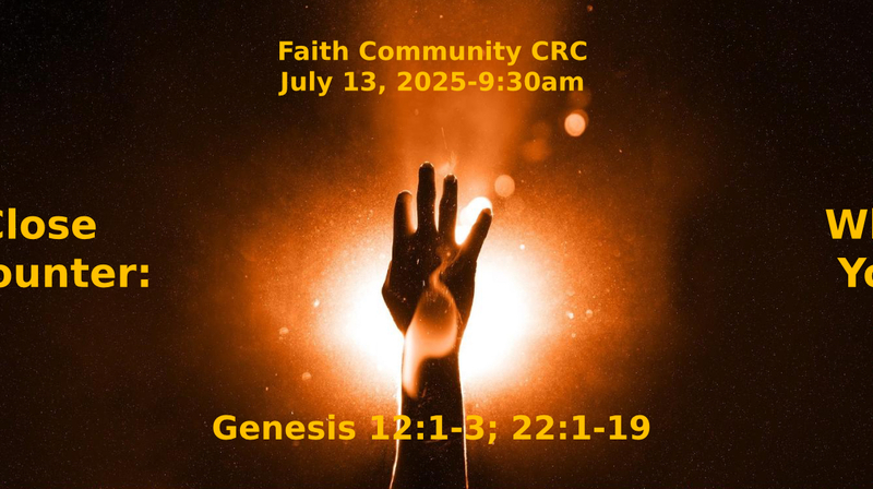 “Close Encounters: What Would You Do?” July 13 2025, A.M. Service