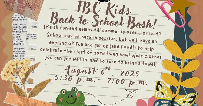 FBC Kids: Back to School Celebration