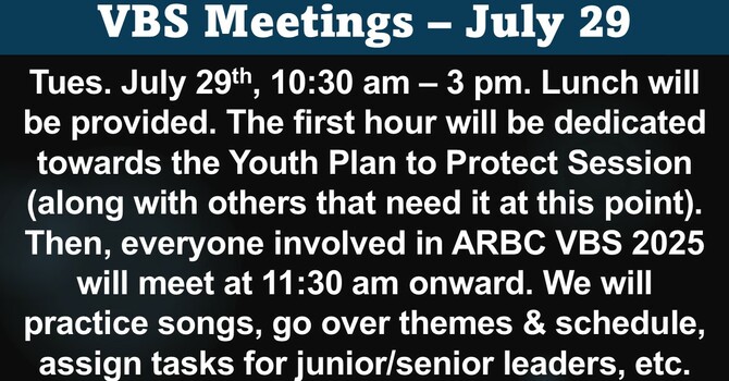 VBS Meeting