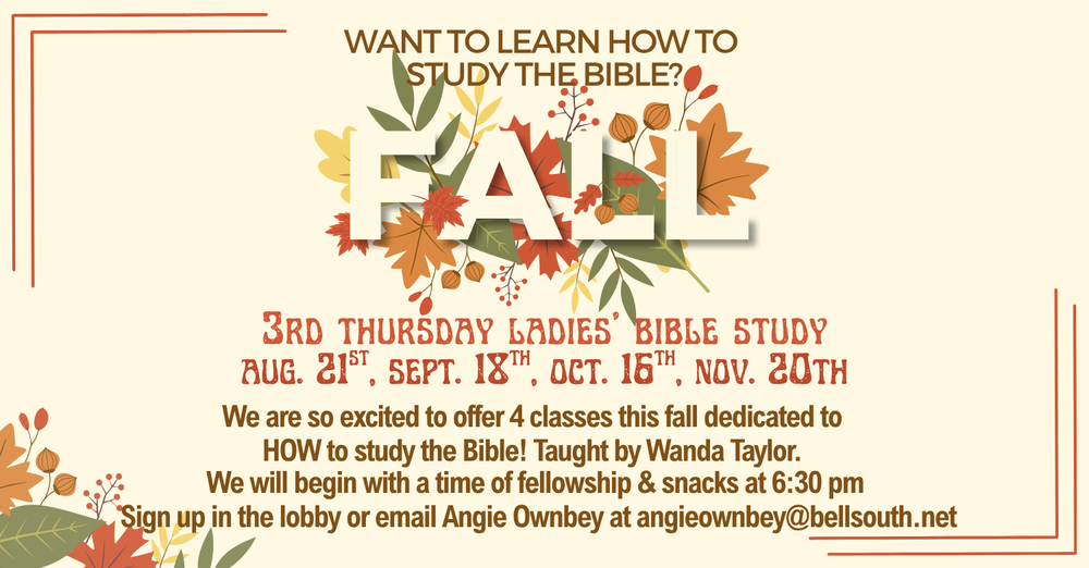 Ladies Bible Study