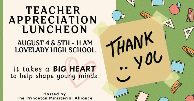 Teacher Appreciation Luncheon