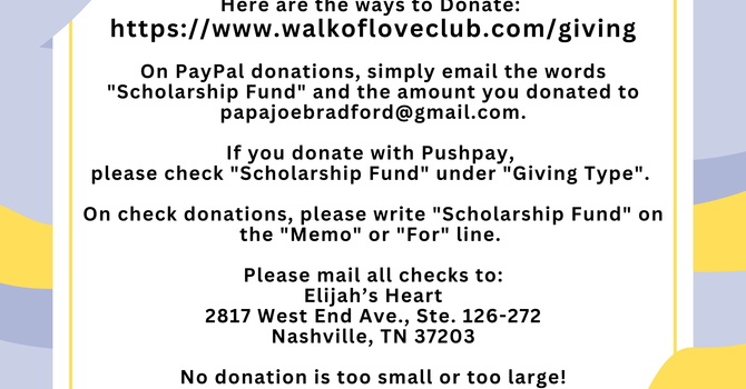 Elijah's Heart Donations Needed image