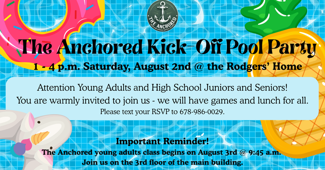 “The Anchored” Kick-off Party