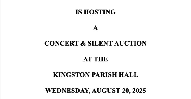 Concert and Silent Auction - August 20th  image