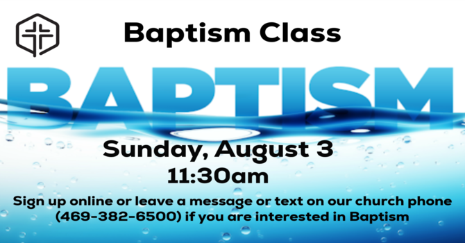 Baptism Class