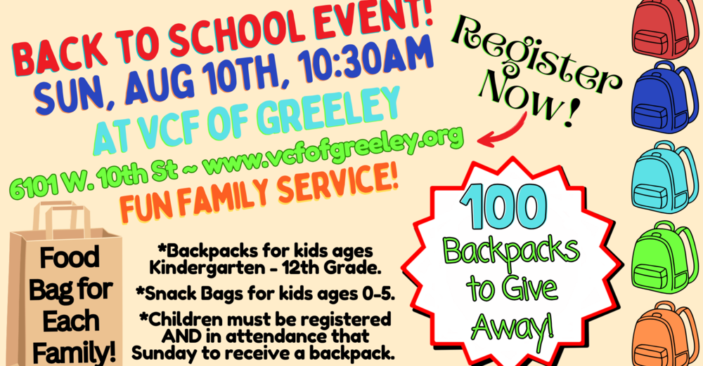 Back to School Event!