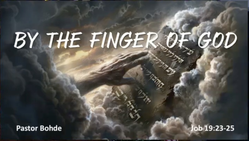 "By The Finger of God"