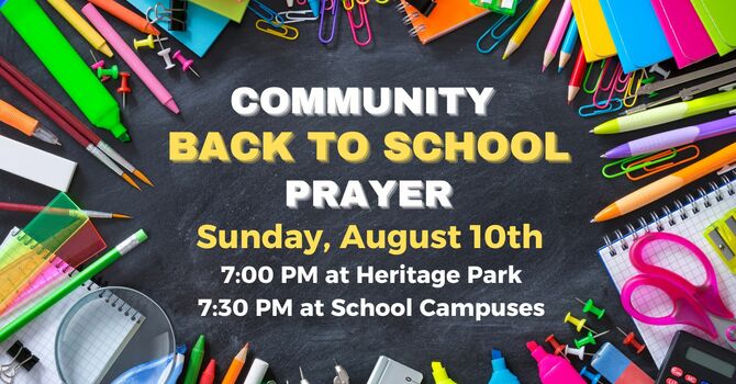 Community Back to School Prayer